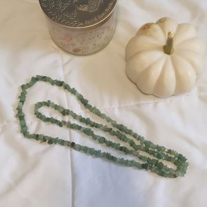Long Green Quartz Necklace Vintage